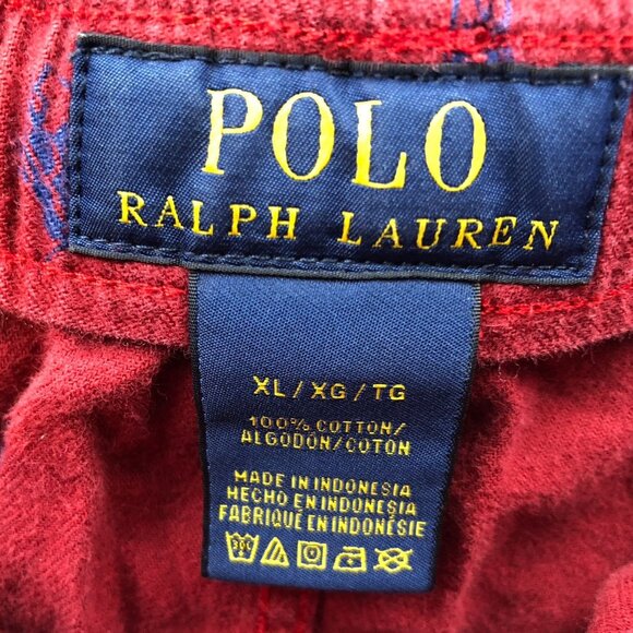 Polo Ralph Lauren Mens Pajama Pants XL Red Sleepwear Drawstring Lounge Pull On - Picture 3 of 14